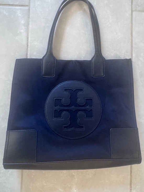 Tory Burch Handbags - Tory Burch Small Ella Tote - Navy Blue